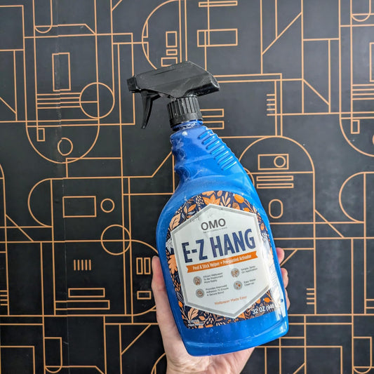 OMO E-Z Hang Peel & Stick Wallpaper Helper + Pre-Pasted Activator, Clear, Non-Staining, 32 Fluid Ounces